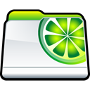 Downloads, Limewire, Folder Black icon