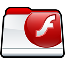 Flash, macromedia, Folder Black icon