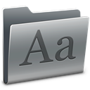 Folder, Font Gray icon