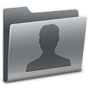 Folder, user, people, Human, profile, Account Gray icon