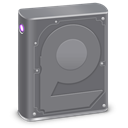 Hd, Folder, internal Gray icon