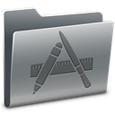 Folder, Application Gray icon