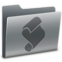 script, Folder Gray icon