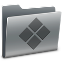 Folder, window Gray icon