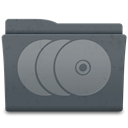 Disk, save, disc DarkSlateGray icon