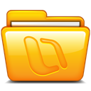 microsoft, office, Folder Orange icon