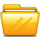 Folder, Application Orange icon