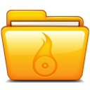 roxio, Folder Orange icon