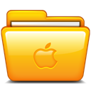 Folder, Apple Orange icon