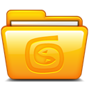 max, studio, Folder Orange icon