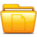 Folder, paper, document, File Orange icon