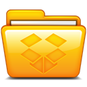 Folder, dropbox Orange icon
