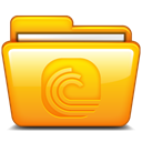 Bittorrent, Folder, Bt Orange icon