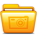 image, Folder, picture, photo, pic Orange icon