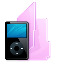 Folder, ipod, Black Black icon