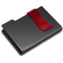 Black, bookmark DarkSlateGray icon