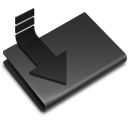Black, Downloads DarkSlateGray icon
