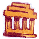 Library SandyBrown icon