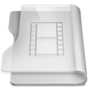 movie, video, film, Folder Gainsboro icon
