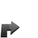 shortcut, overlay Black icon