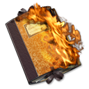 Folder, Burnable Black icon