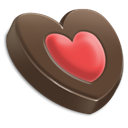 Heart, love, valentine DarkOliveGreen icon
