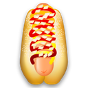 Animal, hot, dog, food Black icon