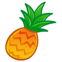 pineapple, Fruit Black icon