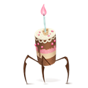 food, cake Black icon