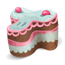 food, cake Black icon