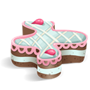 food, cake Black icon