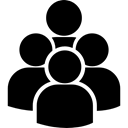 Users, group, user, people, Multiple Users, user group Black icon