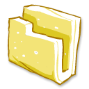 Folder, yellow Khaki icon