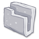 gray, Folder Silver icon