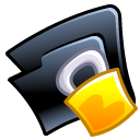 Folder, locked, security, Lock Black icon