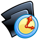 Folder, temp Black icon