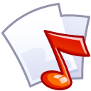 document, paper, Audio, File Lavender icon