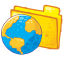 Folder, web Gold icon