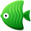 greenfish, Cartoon LimeGreen icon