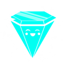 rave, Blue, diamond Aqua icon