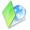 green, Folder, web Black icon