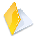 Folder, yellow Black icon