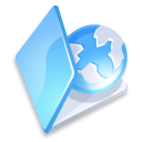 Blue, Folder, web Black icon
