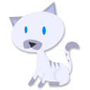 Animal, Cat, Cartoon Lavender icon