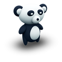 pandaporcelaine, mac Black icon