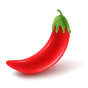 Chili, hot Black icon