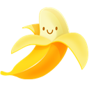 Banana, yammi Black icon