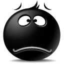 Avatar, Emotion, unhappy, Face, Emoticon Black icon