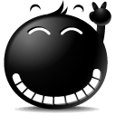 Avatar, Victory, Emotion, Emoticon, Face Black icon