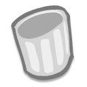 recycle bin, Trash Black icon